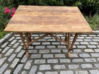 Adjustable Reclaimed Oak And Iron Drafting Table