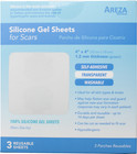 Areza Silicone Gel Sheet For Scars 4  X 4   3 Sheets Per Box 