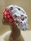 Hello Kitty Christmas Women s Bouffant Surgical Scrub Hat cap Handmade