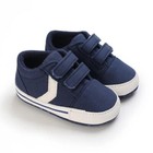 Newborn Outdoor Sneakers Canvas Soft Soled Hook Loop Baby Walking Shoes