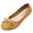 Alpine Swiss Polly Ballet Flats  Vegan Leather Shoes  Flats With Bow