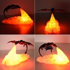 Flame Breathing Dragon Fire Lamp Led Night Light Glowing Flame Light