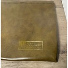 First National Bank Of Oregon Vintage Leather Hinged Pouch Clutch Organizer