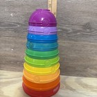 Fisher Price Brilliant Basics Stack And Roll Numbered 1-10 Nesting Cups Baby Toy