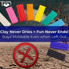  10 Pc  Non-toxic Rainbow Modelling Clay For Kids Sculpting   Crafts By Eucatus