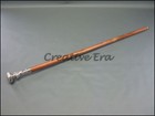 Silver Knob Wooden Walking Stick Cane Vintage Victorian Style Ideal Gift Mom Dad