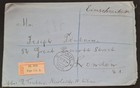 Latvia 1920 Registered Cover Riga - London 9 5 20  sl377 