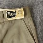 Vintage Sanforized Pants Mens 34x29 Nos Button Fly Khaki Army 30s Sail Cloth