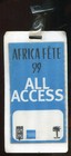 1998 Taj Mahal San Francisco Blues Festival Laminate Performer Backstage Pass