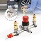 Air Compressor Pressure Valve Switch Control Manifold Regulator Gauges Tool