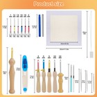 35pcs Diy Punch Needle Magic Embroidery Pen Set Stitching Tool Sewing Craft Kit