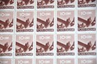 1945 Italy Mnh Rare Complete Sheet Of 200 Stamps Sc  463  Breaking Chain  Folded