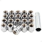  Set Of 20 Chrome 1 2 Small Diameter Lug Nuts Bulge Acorn Spline Drive Open 