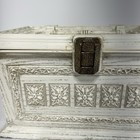 Vintage Max Klein Cream Plastic Sewing Box W-tray Mcm Ornate Case Sc-1280