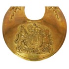 British Military Brass Gorget 1775     1776 Revolutionary War