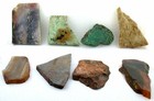 Eight Agate Jasper Chrysocolla Variscite Slab Cabochon Cab Gemstone Rough As5