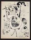 Joan Miro   Vintage 1958 Signed   Mounted   Framed Offset Lithograph Buy It Now 