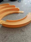 Hot Wheels Compatible 90 Degree Bank Turns Orange Set Of 4