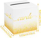 White Gold Card Box Money Box Holder For Wedding Party Reception Birthday Baby S