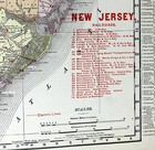 Rand Mcnally Indexed Atlas New Jersey Antique Original Litho Map 1910