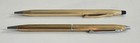 2 Vintage Pens  Cross 1 20 12k Gold Filled   Bradley Pen  Both Made In Usa