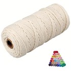 Natural Macrame Cord Colored Macrame Cord 2mm 3mm 4mm 5mm 6mm Cotton Cord