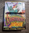 Vintage 1988 Dinosaurs Attack  Cards   Stickers Full Wax Box 48 Packs Nos
