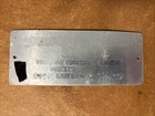 1965 Michigan Waterways Dnr Safety Inspection Tag   11269 Metal