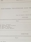 1910 Document Southern Telephone   Telegraph Company Christiana Kirkwood  Pa