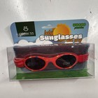 Optix 55 Baby Sunglasses Red Uv400 Strap Black Lens With Storage Pouch