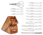 Wusthof Gourmet 16 Piece Block Set  White Handles