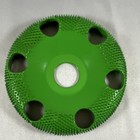 Saburrtooth 4     Dw490 7 8  Bore Coarse Grit Green Power Carving Wheel Tool