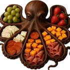 Octopus Charcuterie Serving Tray - New Kitchen Deli Platter For Octopus