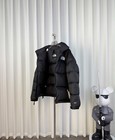The North Face 700 Black Down Puffer Jacket Full Zip Stand-up Collar Men S