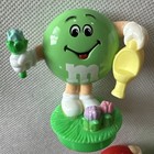 M m   s Character Figurines Garden Theme Green   Red Candy Mascots Lot Of 3 Spring