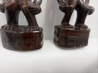 2 Vintage Carved Wood Tiki Figures 13    Bahamas Souvenirs