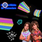 Glow Sticks Party Pack 8 50 Light Bracelets Necklaces Accessories Kids Neon