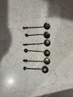 Set Of 6 Vintage 950 Silver Japanese Demitasse Spoons