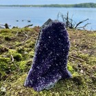 Huge Xxxl Large Amethyst Druze Crystal Cluster W  Cut Base Specimen   3 5-5 5 Lb