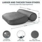 Bath Pillow Bathtub Pillow 6 Non-slip Suction Cups 14 6x12 6 Inch Soft Air Mesh