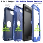 For Iphone 7 7 Plus Case Heavy Duty Shockproof Hybrid Rugged Rubber Phone Cover