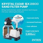 Intex Krystal Clear Sand Filter Pump For Above-ground Pools -flow Rate 2 800 Gph