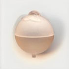 Pink Satin Glass Powder Trinket Jar Dish With Lid Art Deco Ramses Orb Sphere Euc