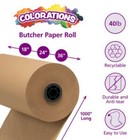 Colorations 36  X 1000  Tan 40 Lb  Butcher Paper Roll New