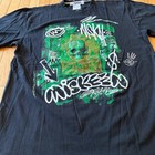 Vintage Y2k Miskeen Skull Embodied With Cool Green Accents  Skull