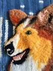 Vintage 1950s 60s Embroidered Stitched Collie Dog Patch Jacket