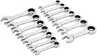 Gearwrench 14 Pc  12 Point Stubby Ratcheting Sae metric Combination Wrench Set