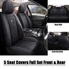 For Ford F-150 Crew Cab 4-door 2009-2023 Car Faux Leather Front rear Seat Cover