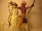 Vintage Hartland Indian Warrior  brave Eagle  W white Cloud Horse  800 Seres