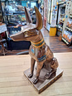 Anubis Egyptian Jackal God Statue     12-inch Bronze Finish